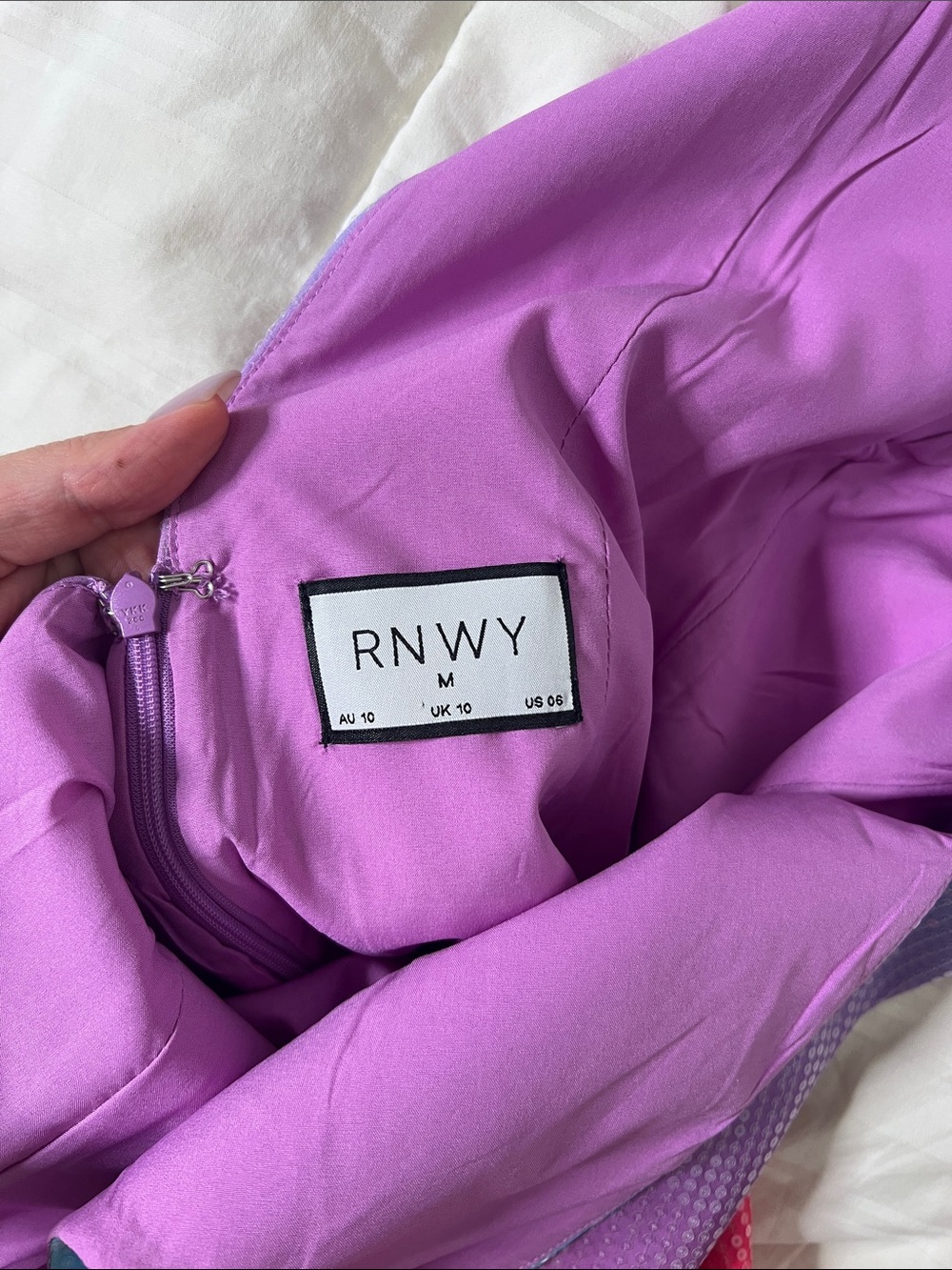 Runaway The Label MALIBU MINI DRESS - RAINBOW Size 6 - Picture 9 of 10